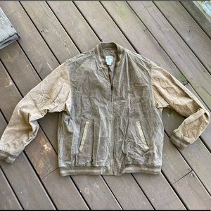 Vintage TravelSmith Suede Baseball Jacket